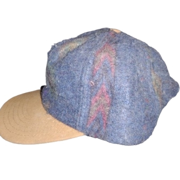Vintage Carhartt Aztec Blanket Pattern Wool SnapBack Hat Made In USA  OSFA - Picture 2 of 10